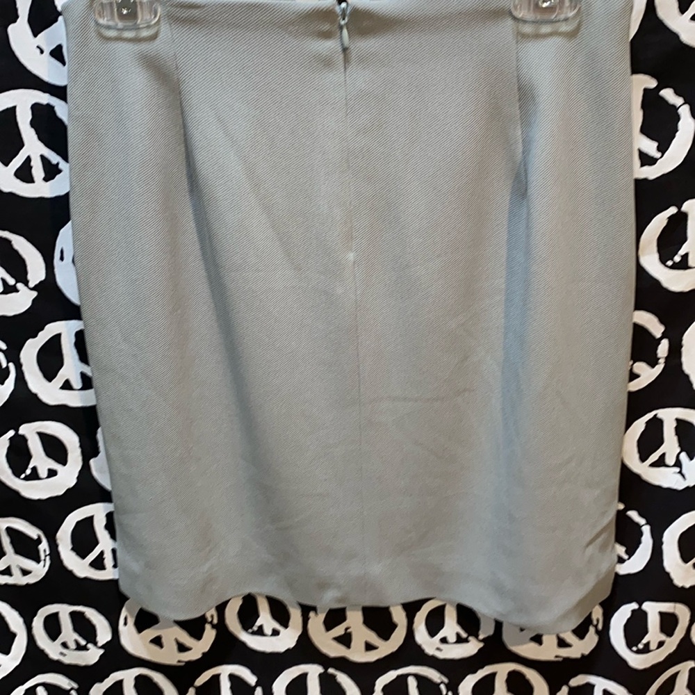 Iris Singer 6-Button Blazer Mint Green Skirt Suit… - image 7